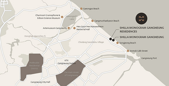 SHILLA MONOGRAM GANGNEUNG Map