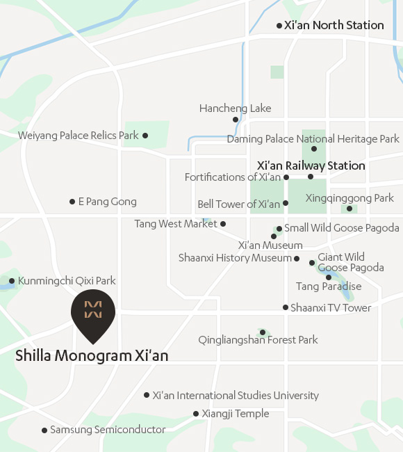 Directions to Shilla Monogram Xi'an